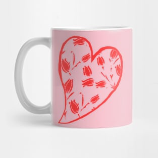 Tulip Heart Mug